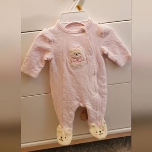 Pink bear outfit, Little me, Size newborn
